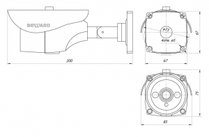 B2710RCVZ Уличная профессиональная IP-камера