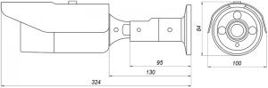 B2530RVZ Уличная профессиональная IP-камера с моторизованным объективом