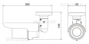 BD4780RVZ 5 Мп IP-камера с аппаратным WDR (Double Scan) и моторизованным объективом